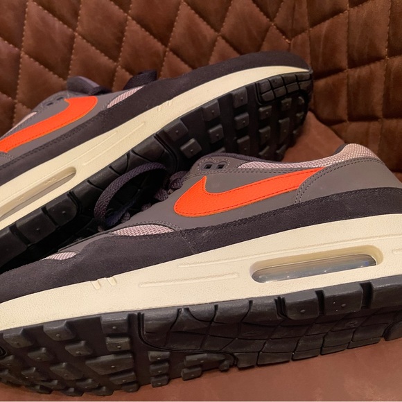 Men's Nike Air Max Sneakers - Gray and Orange - Picture 2 of 13